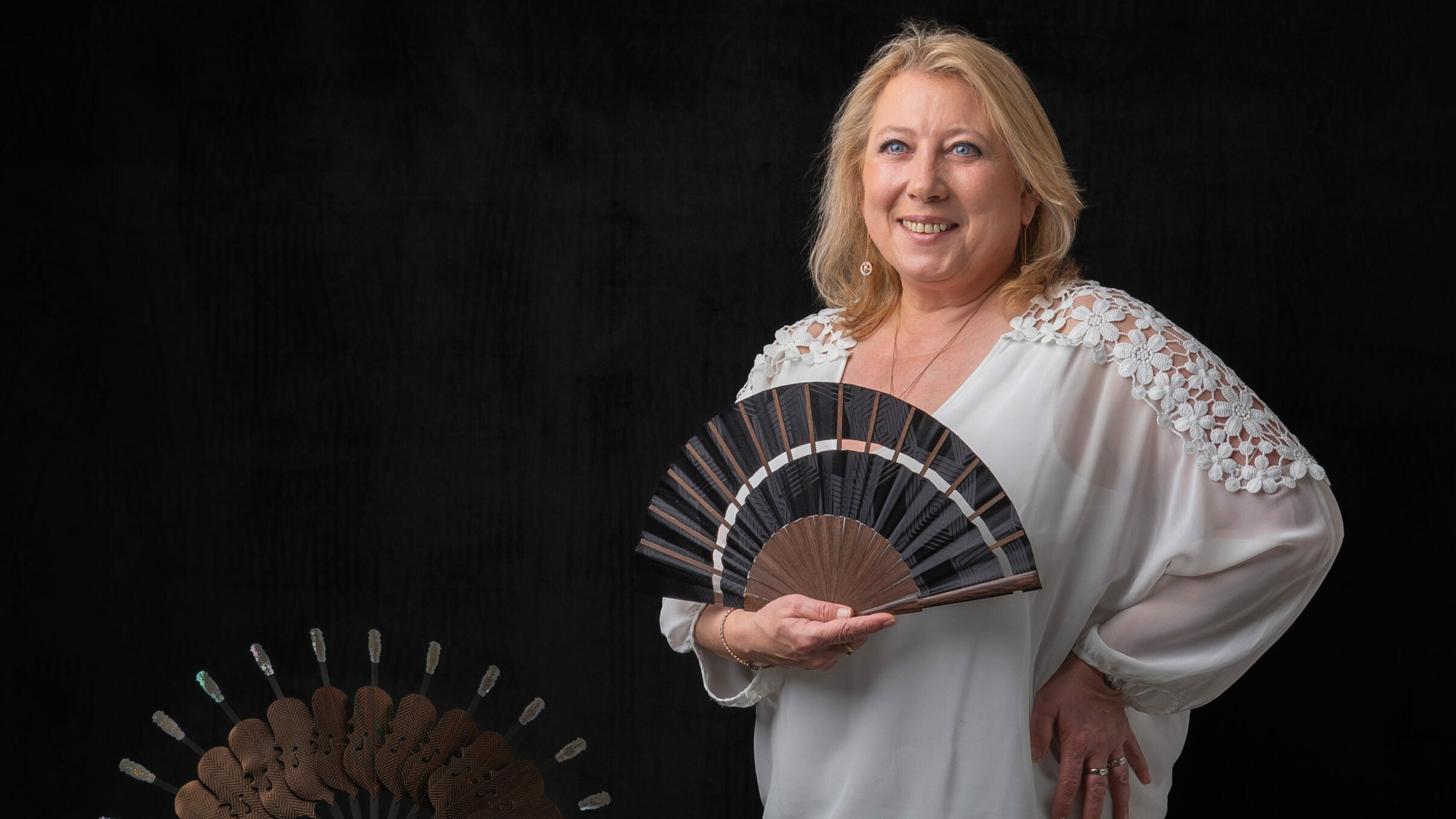 éventail francais haut de gamme maitre d'art Eventailliste luxe femme 